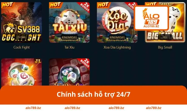Chính sách hỗ trợ 24/7