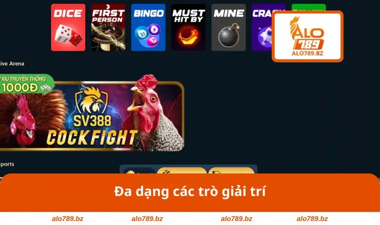 Đa dạng các trò giải trí