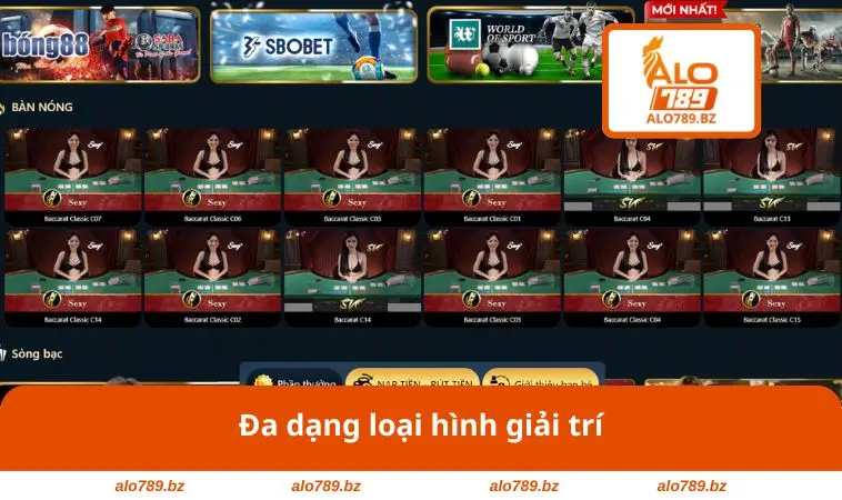 Đa dạng loại hình giải trí