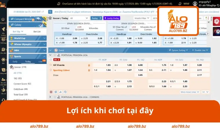 Lợi ích khi chơi tại đây