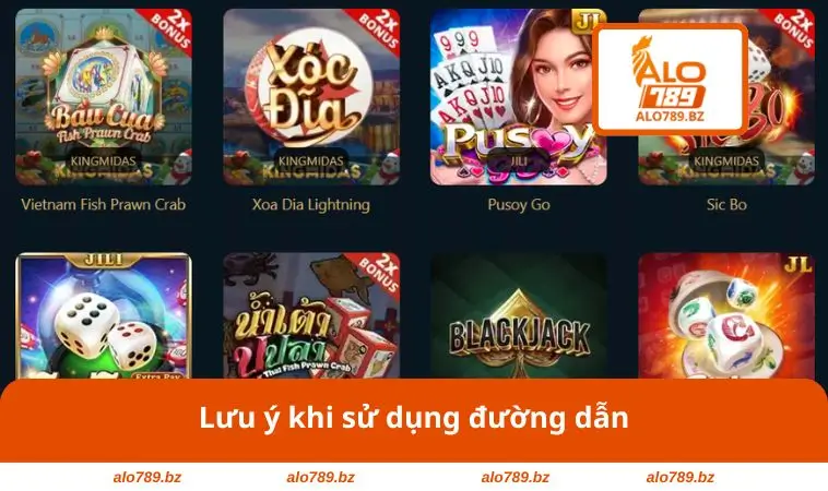 Lưu ý khi sử dụng đường dẫn