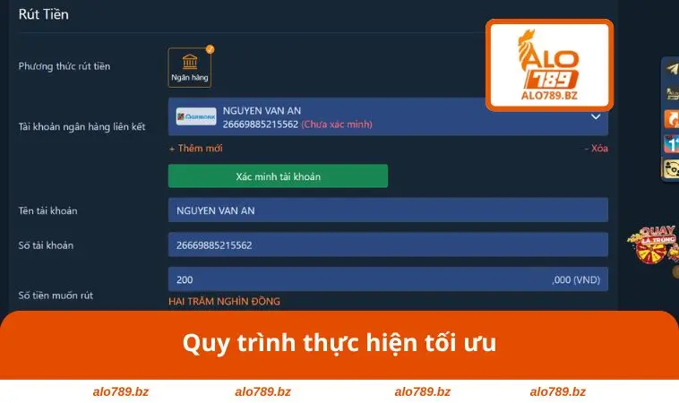 Quy trình thực hiện tối ưu
