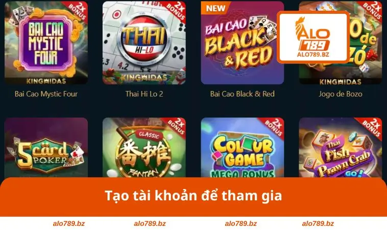 Tạo tài khoản để tham gia